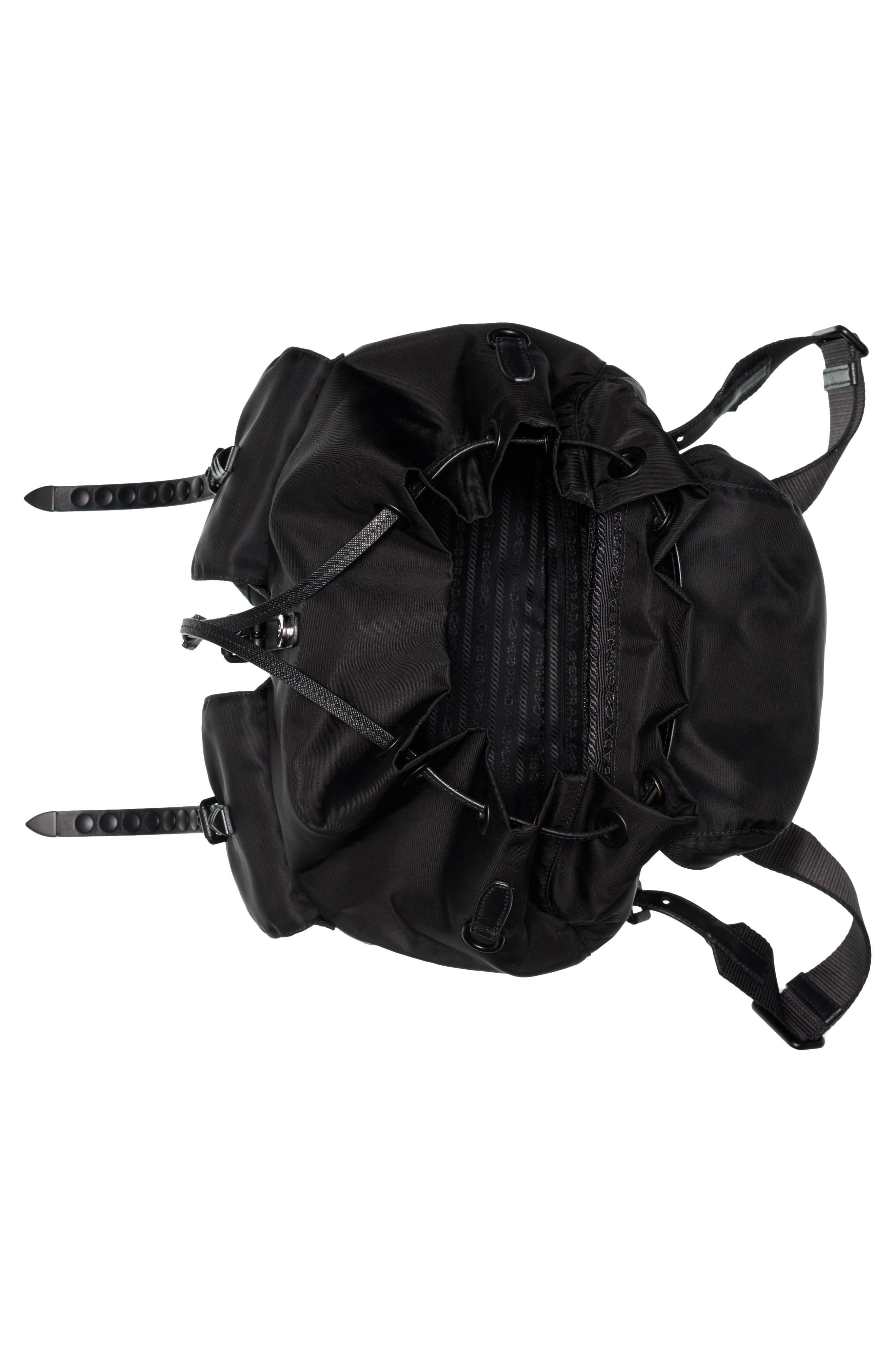 Studded Nylon Backpack, Alternate, color, NERO 1