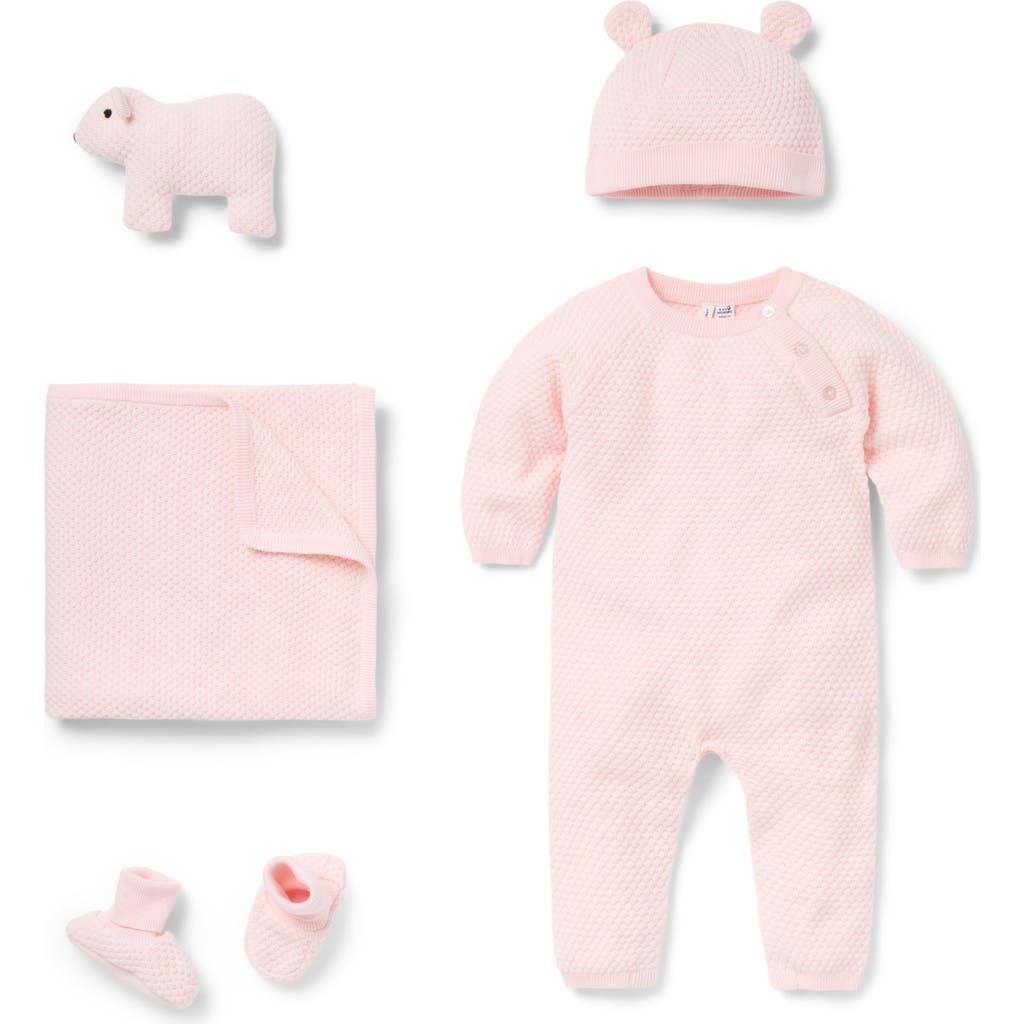 Janie and Jack Baby Bundle of Love Textured Knit Gift Set in Pink  product