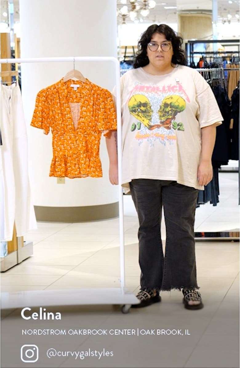 Angel Sleeve Button-Up Blouse, sales video thumbnail