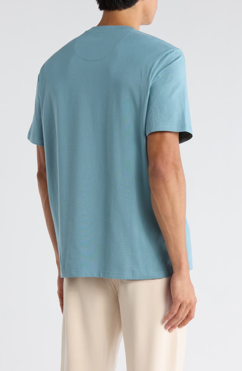 ORIGINAL PENGUIN SPORT Crewneck Stretch Cotton T-Shirt, Alternate, color, Smoke Blue