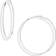 Kenneth Jay Lane Large Hoop Earrings