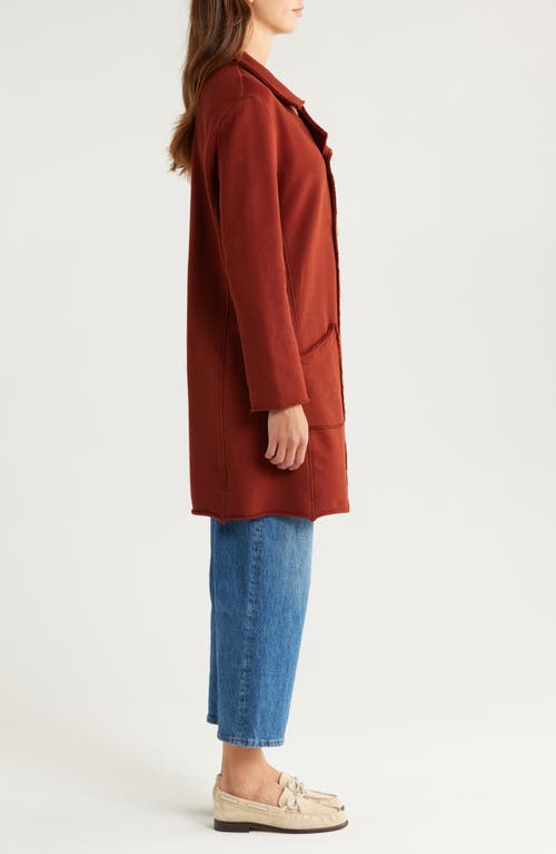Frank & Eileen Tipperary Double Breasted Cotton Triple Fleece Trench Coat