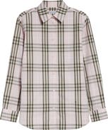Burberry Emma Check Cotton Poplin Button-Up Shirt