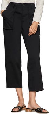 Sanctuary Ranger Relaxed Straight Leg Stretch Cotton Crop Pants