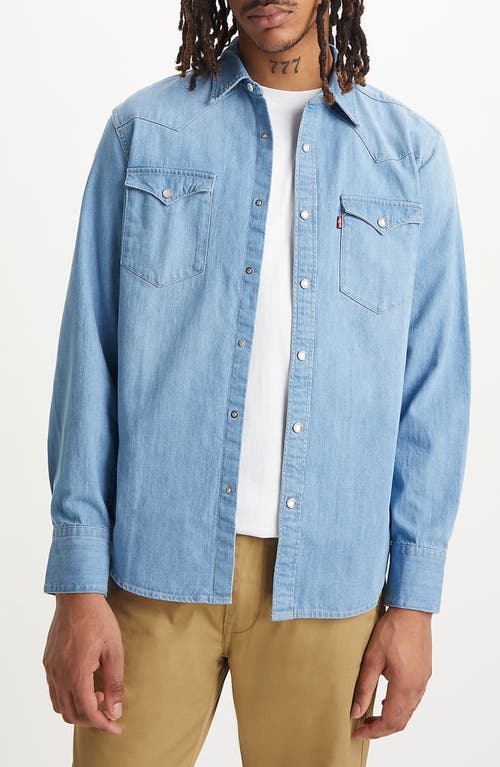 Levi's Barstow Western Standard Snap Front Shirt In Esta Noche