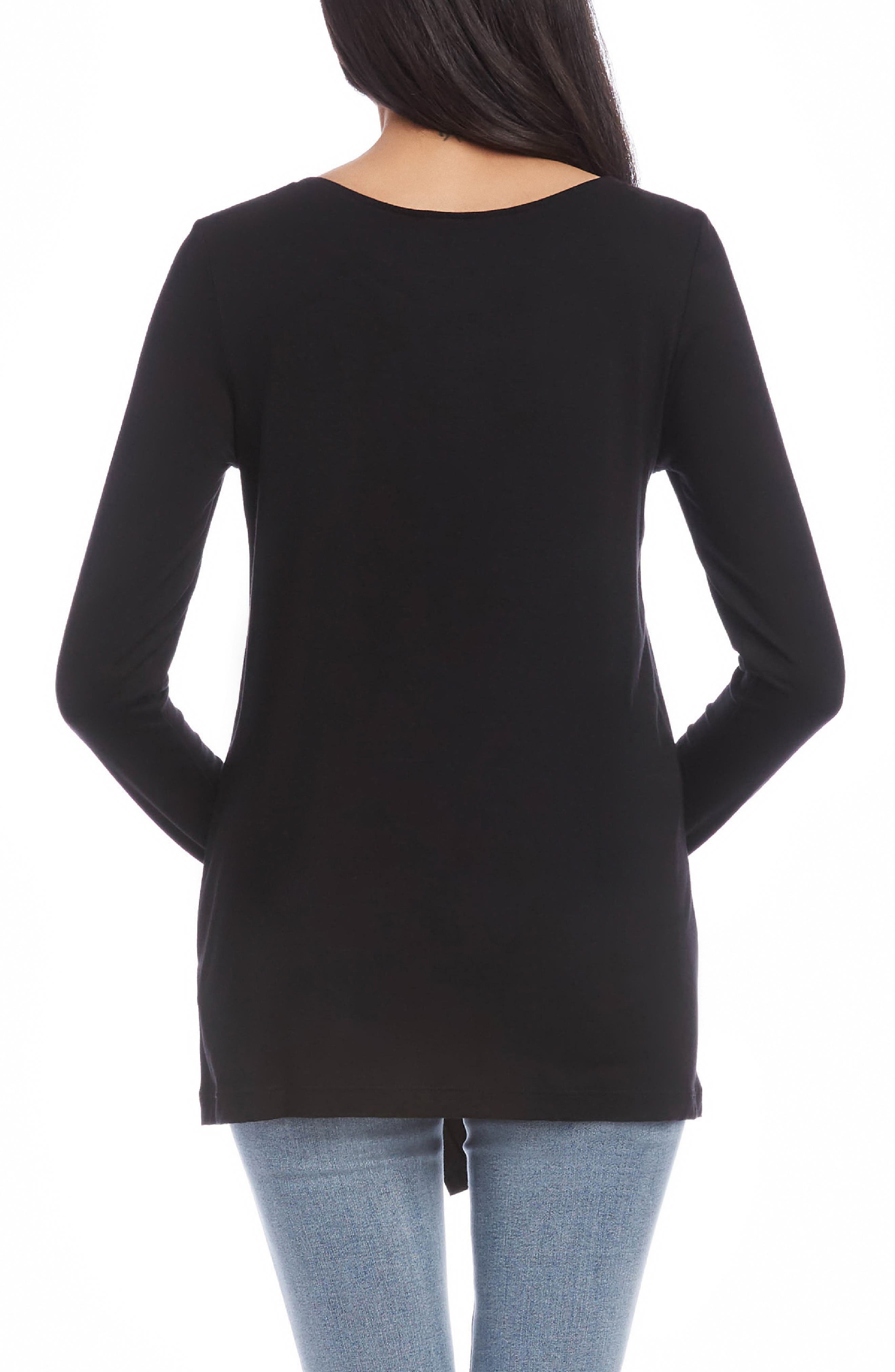 Studded Asymmetrical Hem Top - image 2