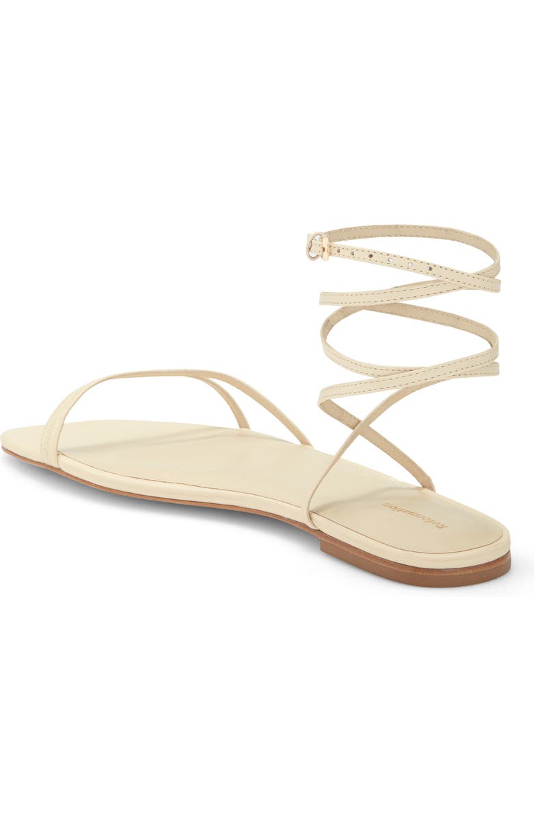 Reformation Magalie Ankle Tie Flat Sandal, Alternate, color,