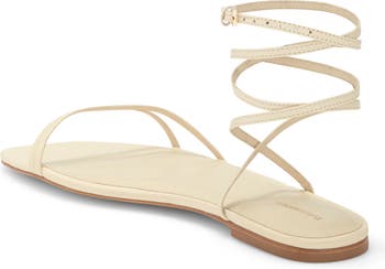 Magalie Ankle Tie Flat Sandal