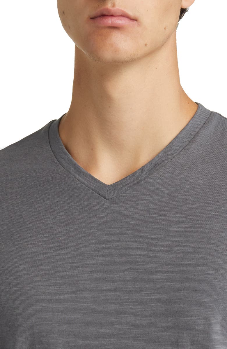 BOSS Tilson Solid V-Neck T-Shirt, Alternate, color, Nvy