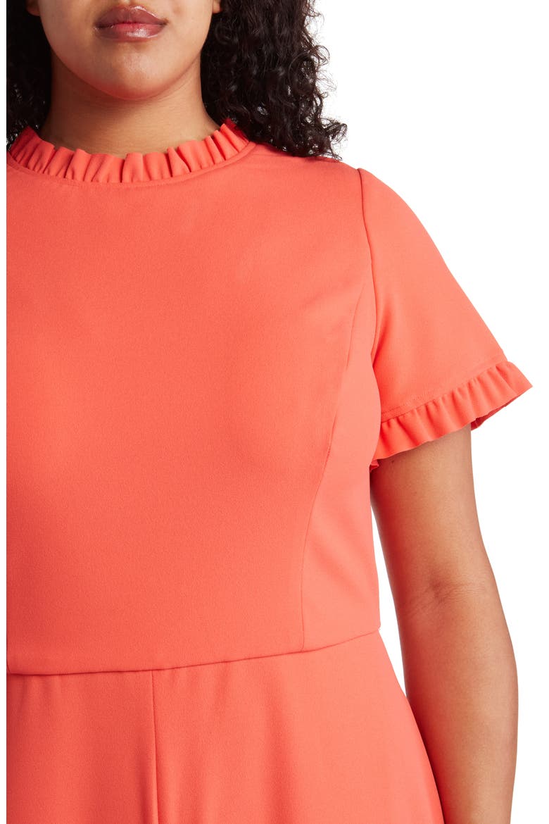 Ruffle Neck Jumpsuit, Alternate, color, CAYENNE CORAL