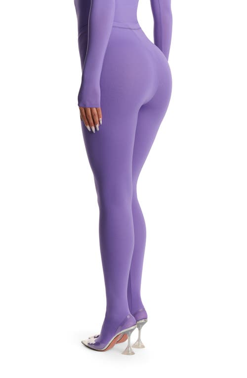 Naked Wardrobe Closed Toe Leggings In Purple