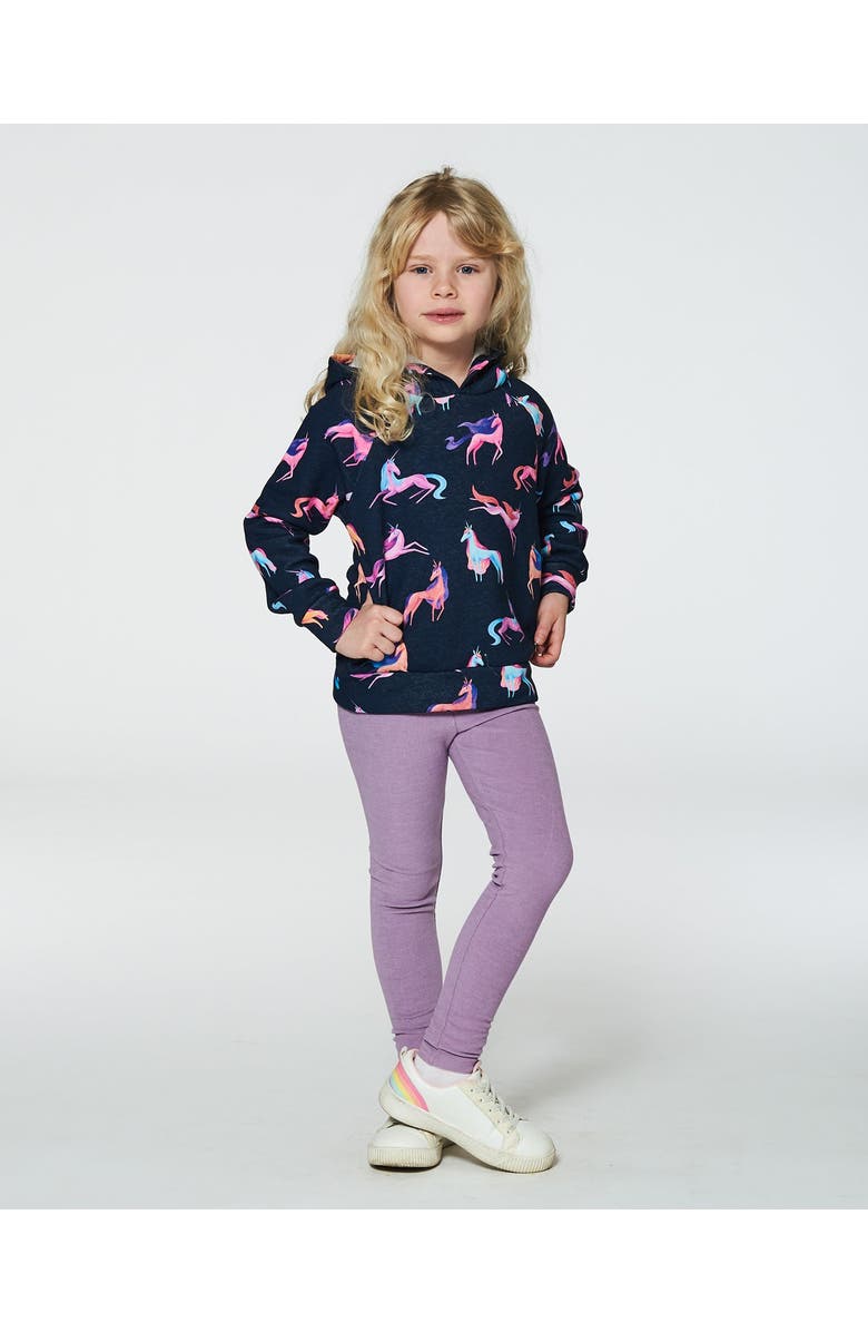 Deux par Deux Little Girl's Super Soft Rib Leggings Blue Lilac, Alternate, color, Mellow Mauve