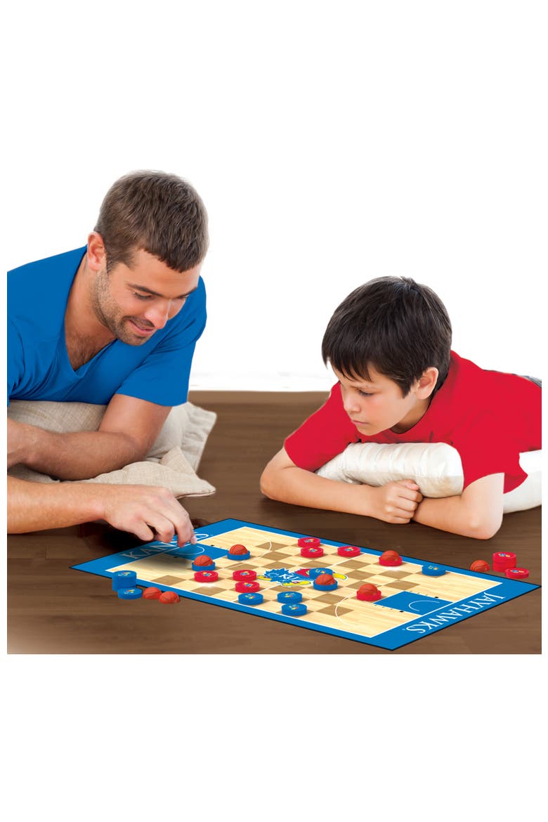 Kansas Jayhawks Checkers Board Game, Alternate, color, Multicolor