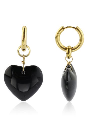 Rebl Gender Inclusive Heart Huggie Hoop Earrings