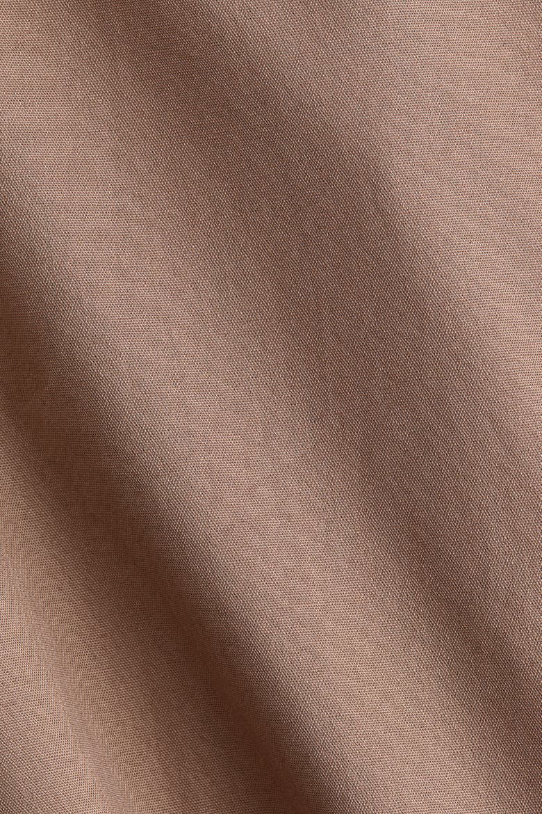 Poplin Peplum Shirt, Alternate, color, Taupe