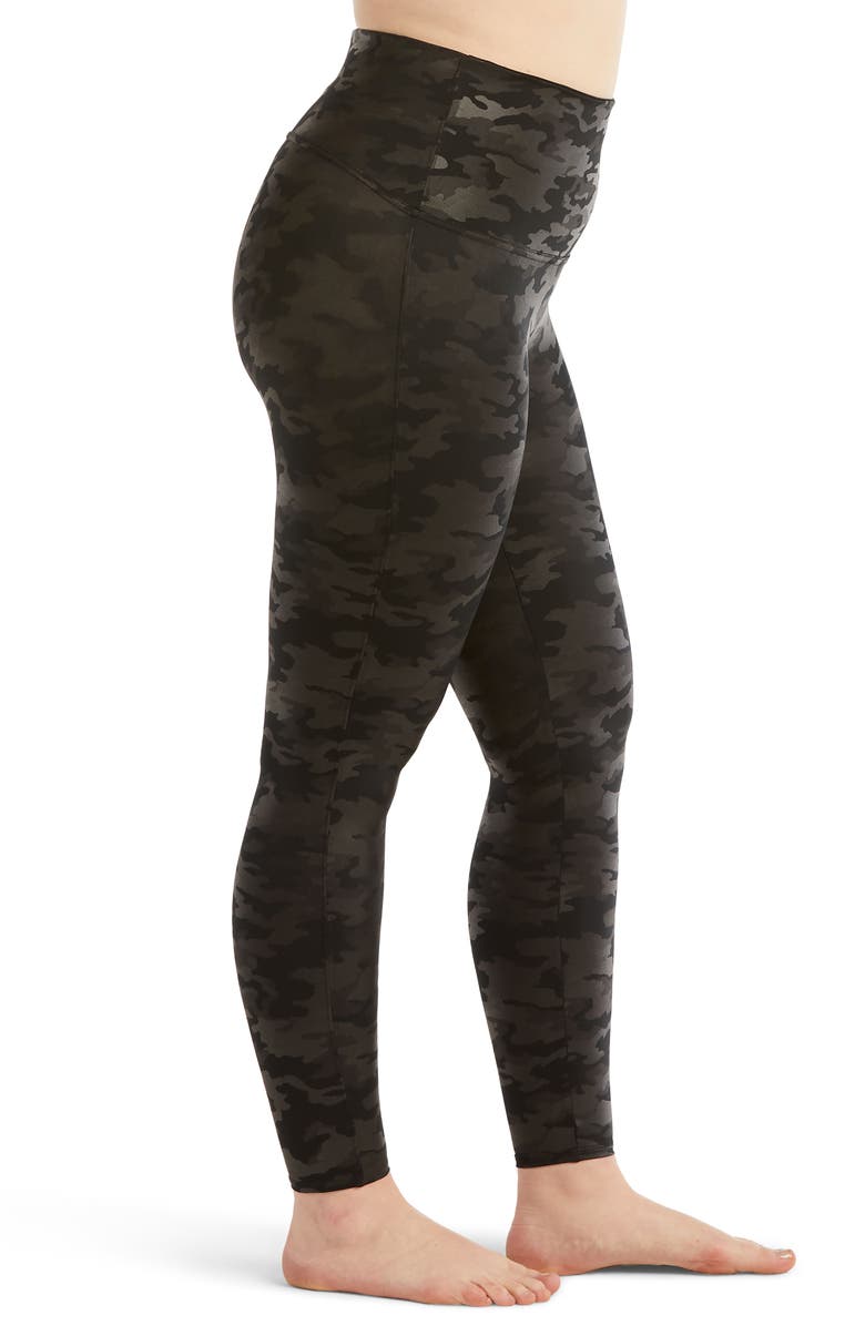 SPANX<sup>®</sup> Camo Faux Leather Leggings, Alternate, color,