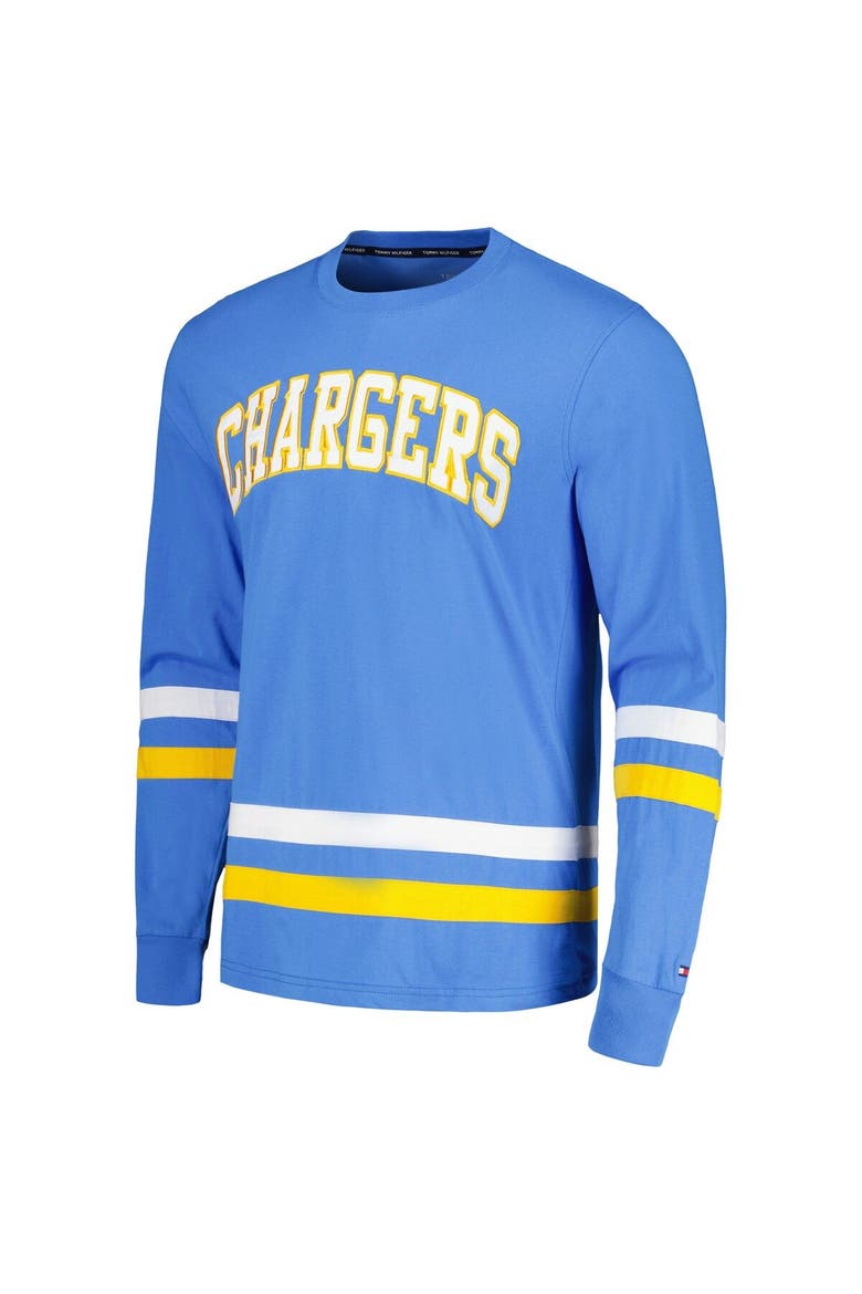 Men's Tommy Hilfiger Powder Blue/Gold Los Angeles Chargers Nolan Long Sleeve T-Shirt, Alternate, color, Powder Blue