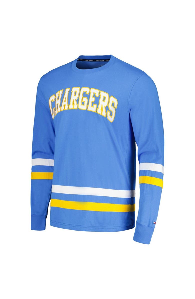 Tommy Hilfiger Men's Tommy Hilfiger Powder Blue/Gold Los Angeles Chargers Nolan Long Sleeve T-Shirt, Alternate, color, Powder Blue