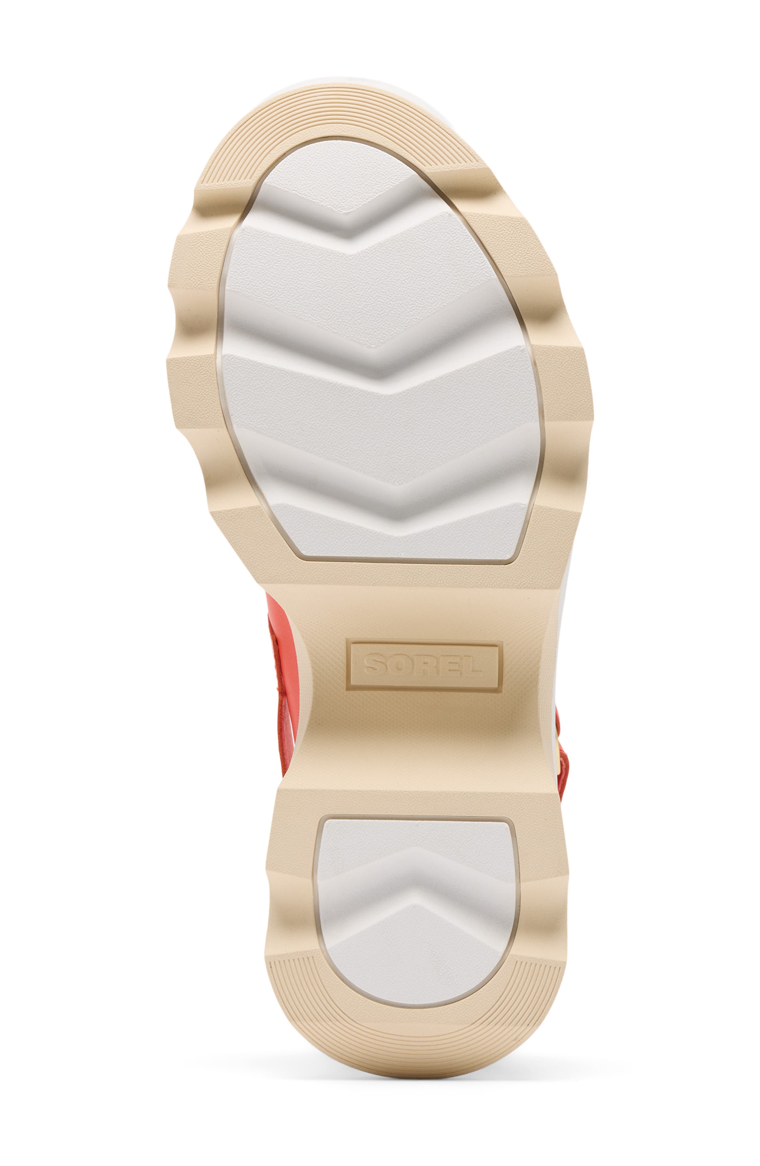 SOREL Kinetic<sup>™</sup> Aura Slingback Platform Sandal, Alternate, color, Crimson Fire/ Honey White
