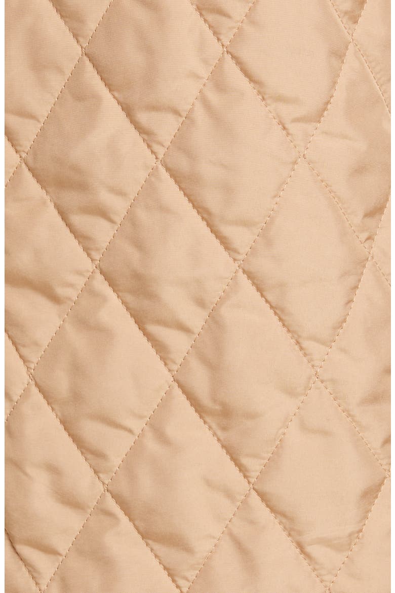 Tything Quilted Double Breasted Coat, Alternate, color, BISCUIT