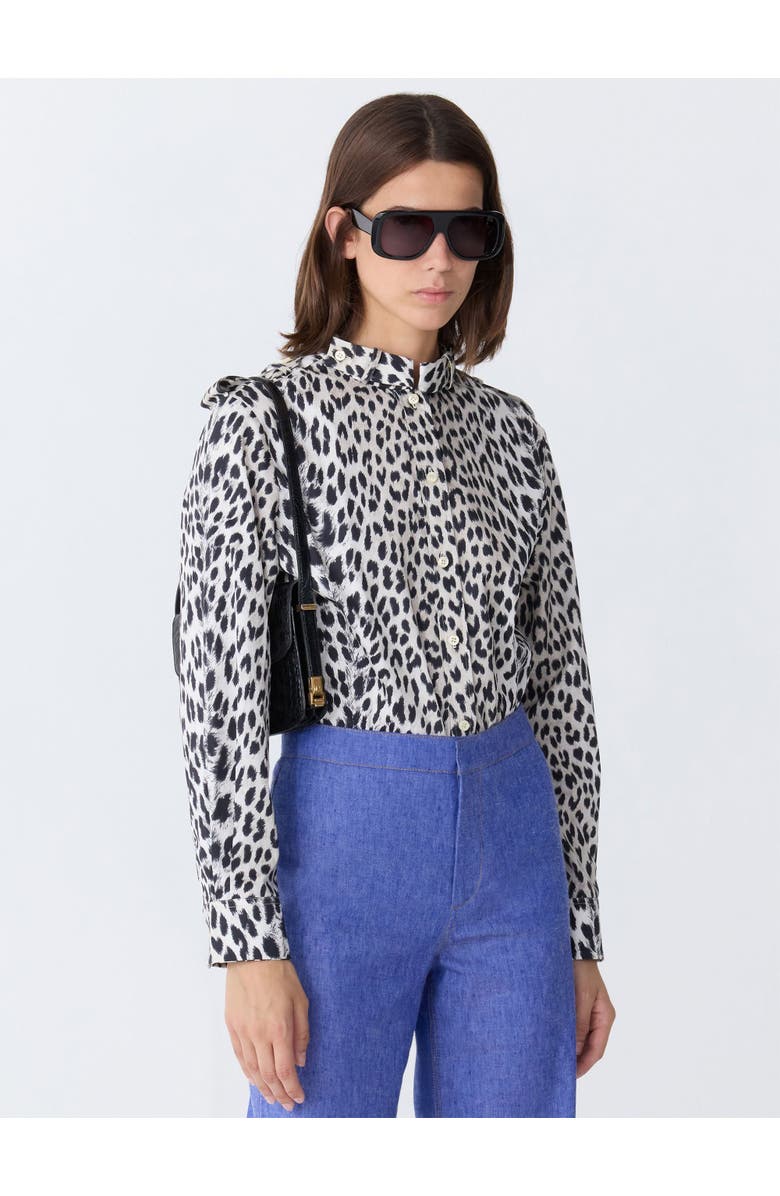 Callas Milano MIKA Band-collar Shirt, Alternate, color, Natural