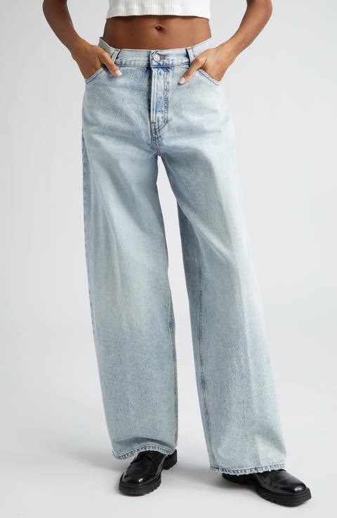 デニム・ジーパン Haikure Relaxed-Fit High-Waist Jeans With Vintage Wash Haikure Relaxed-Fit High-Waist With Vintage Wash Effect
