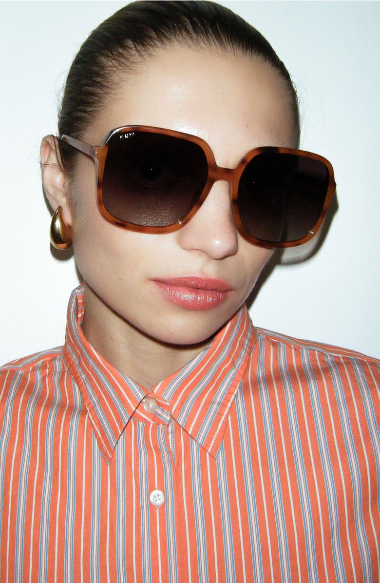 Reality Eyewear Della Spiga Oversized Sunglasses, Alternate, color, Vintage Turtle