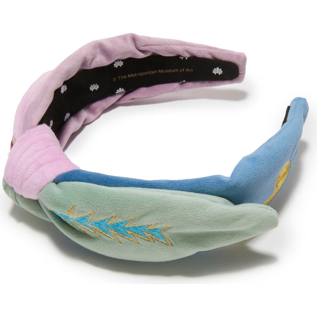 Lele Sadoughi The Met X Lele Veronica Klee Embroidered Headband In Multi