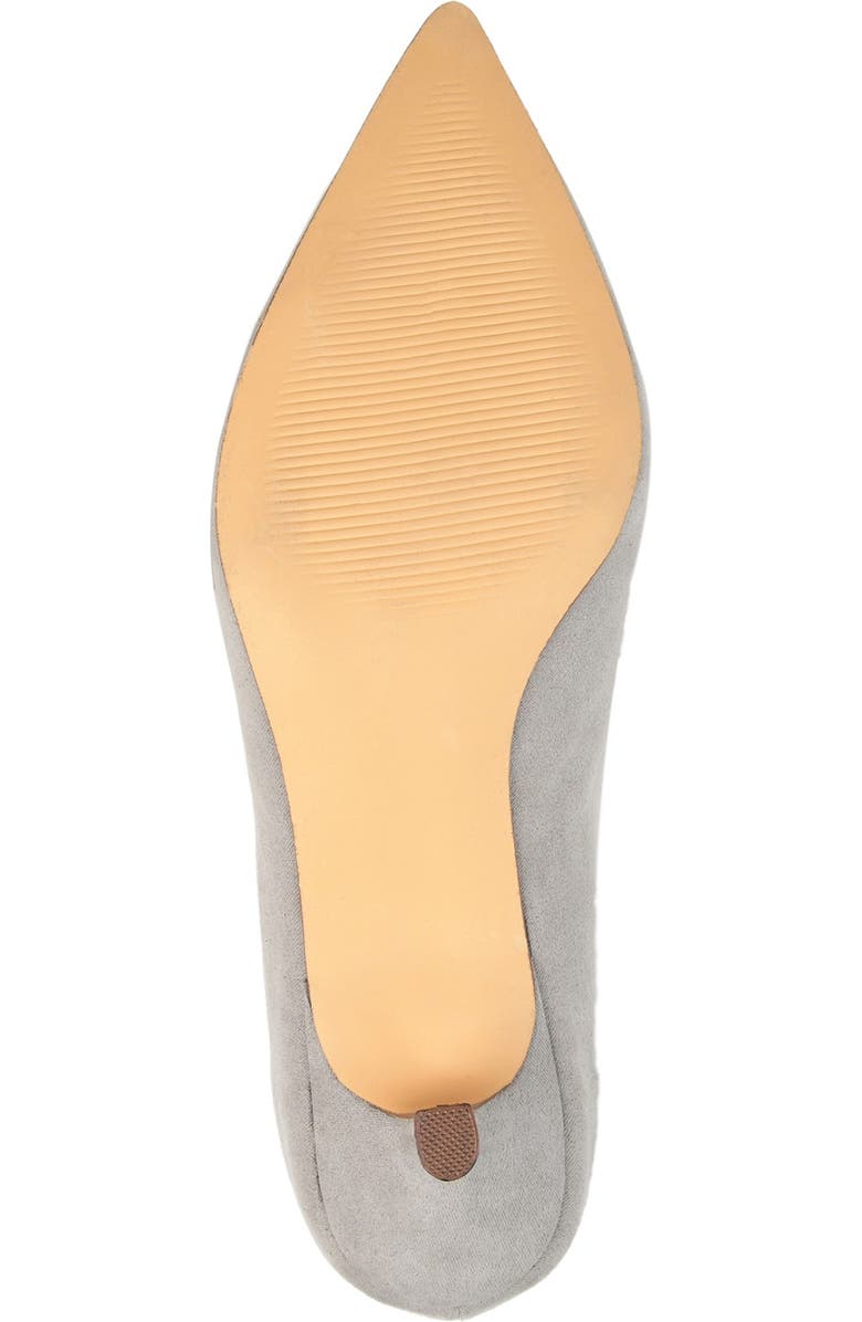 Journee Collection JOURNEE Goldie Kitten Heel Pump, Alternate, color, Grey