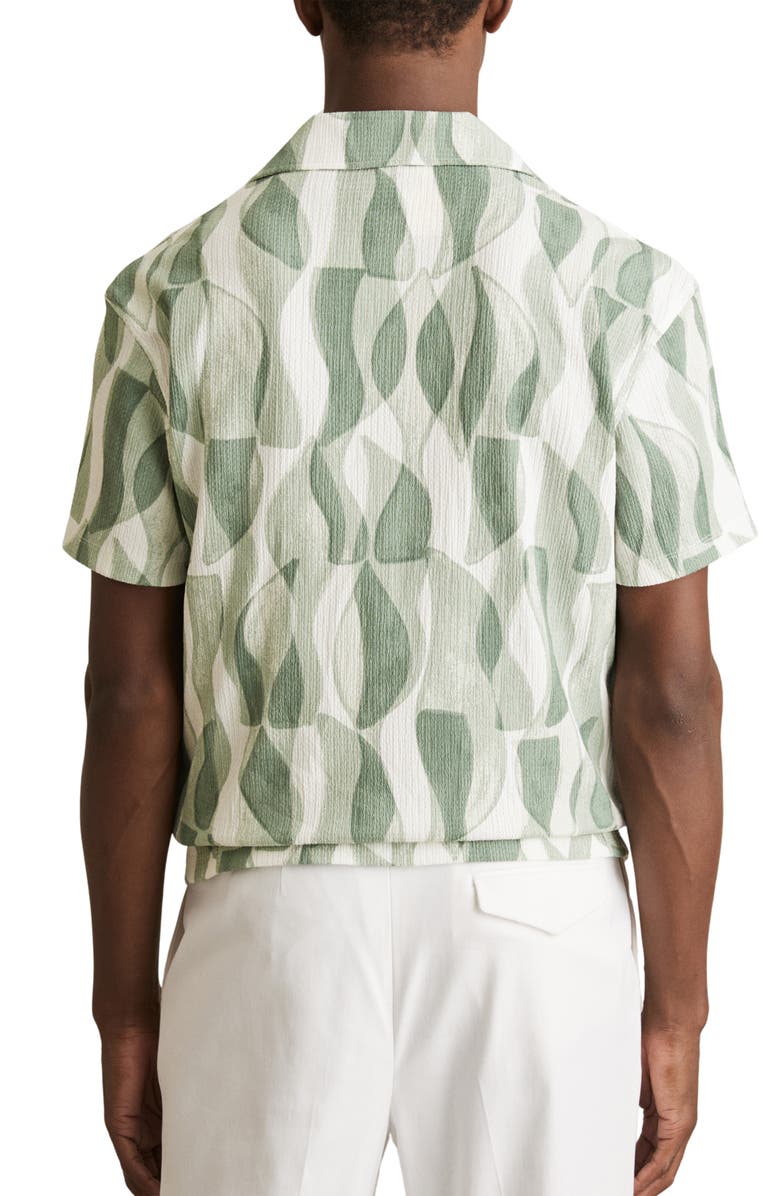 Reiss Taro Camp Shirt, Alternate, color, Sage Green