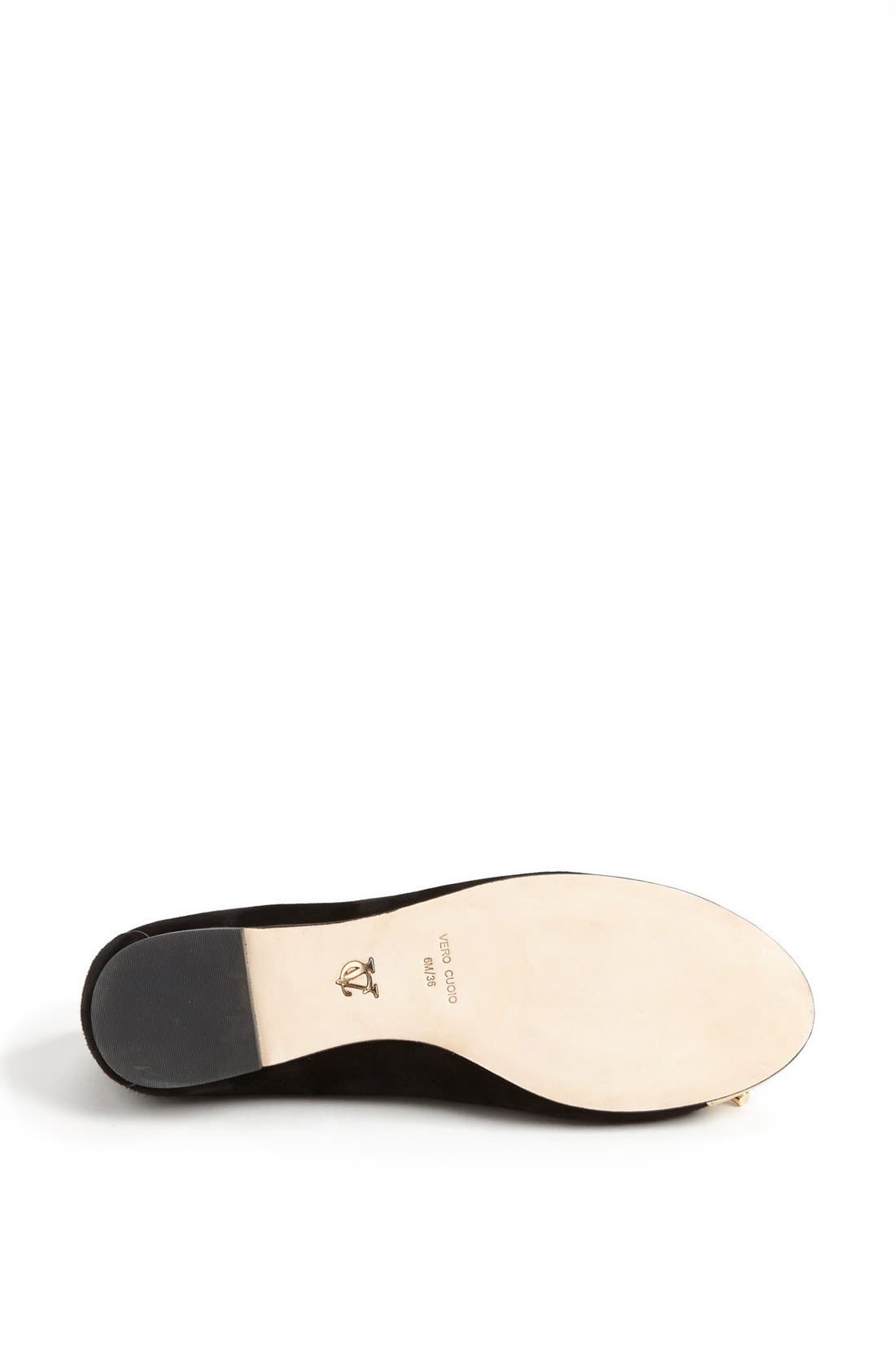 'Andrea' Flat, Alternate, color, BLACK/ PALE GOLD