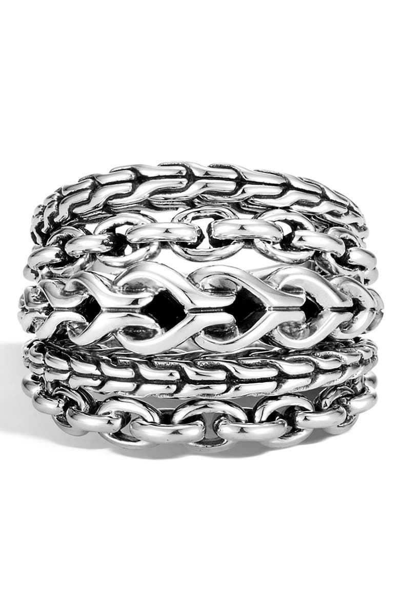 John Hardy Asli Classic Chain Link Ring, Alternate, color, 