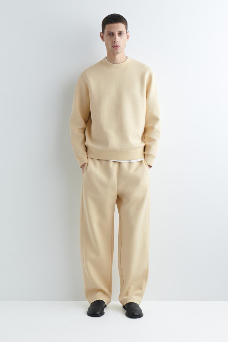 Scuba Knit Relaxed-fit Barrel-leg Joggers, Alternate, color, YELLOW