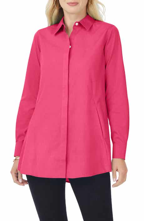 Foxcroft Cici Non-Iron Tunic Blouse