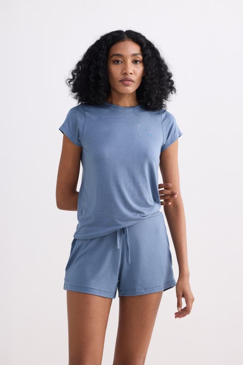 Reistor Regular Fit Essential Short Sleeve Tee Set In Blue
