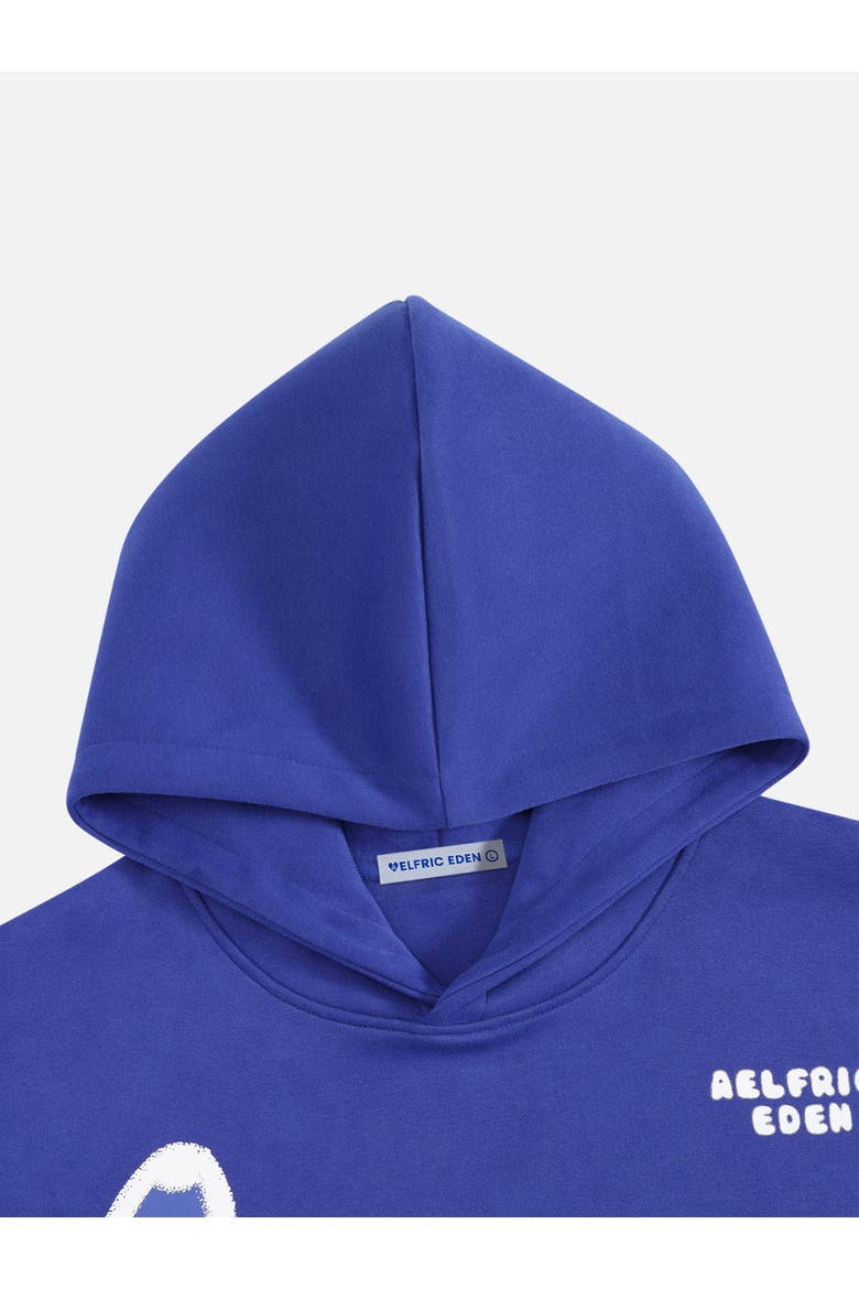 Boxy Dachshund Graphic Hoodie, Alternate, color, Blue