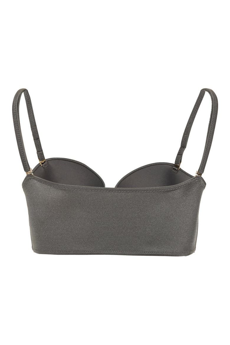 Retro Underwire Bikini Top, Alternate, color, GREY