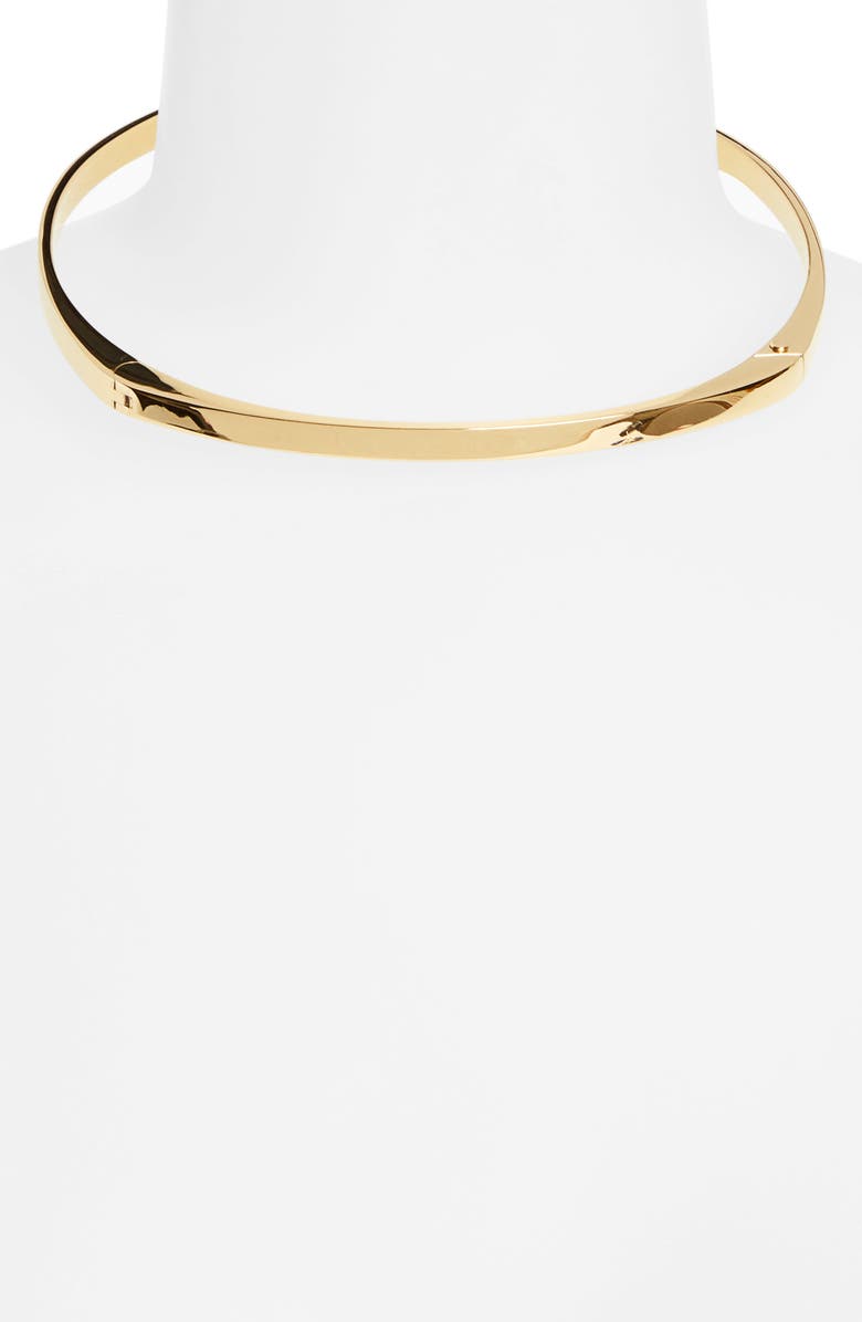 TOTEME Signature Collar Necklace, Alternate, color, Gold