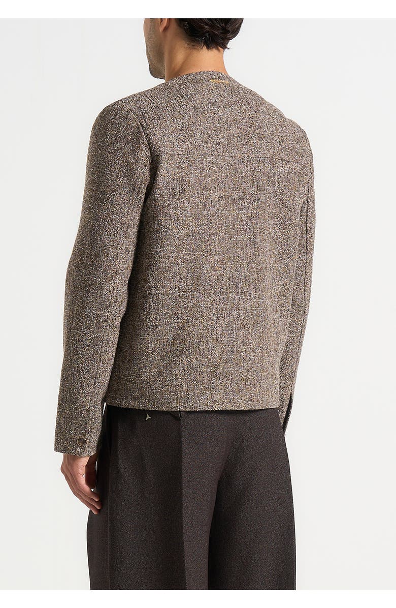 Manière De Voir Melvin Textured Jacket, Alternate, color, Brown