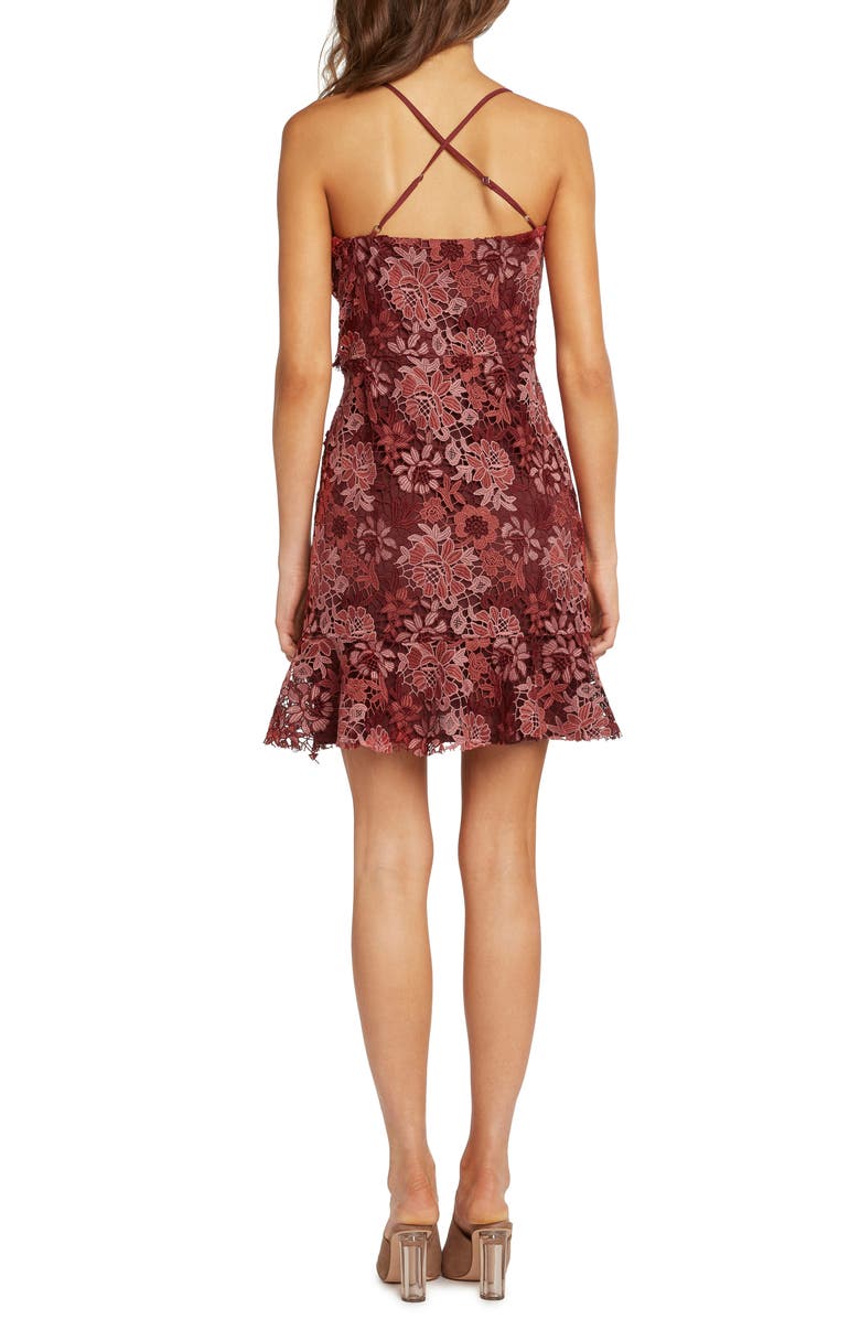 matty m. Floral Lace Minidress, Alternate, color, 