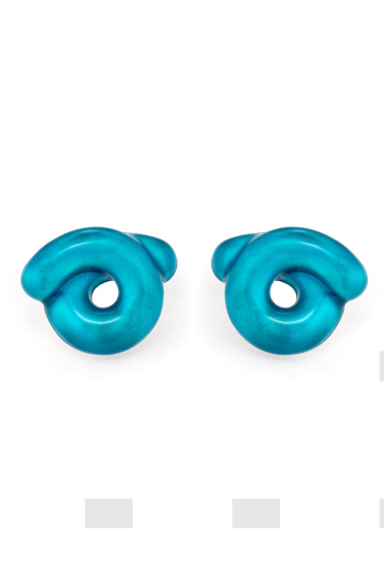 Tarallo Enamel Earrings, Main, color, BLUE