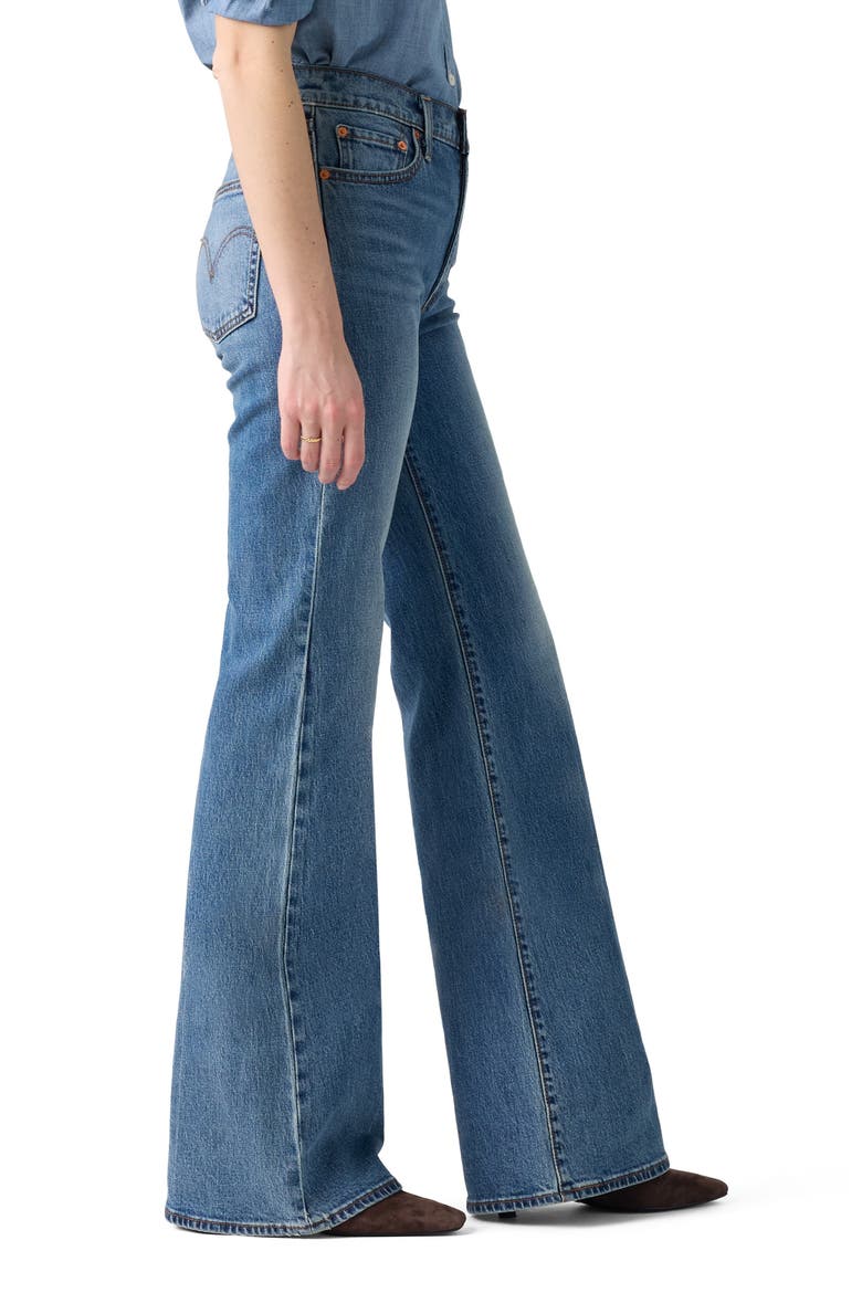 Ribcage High Waist Flare Jeans, Alternate, color, SWEET NOON