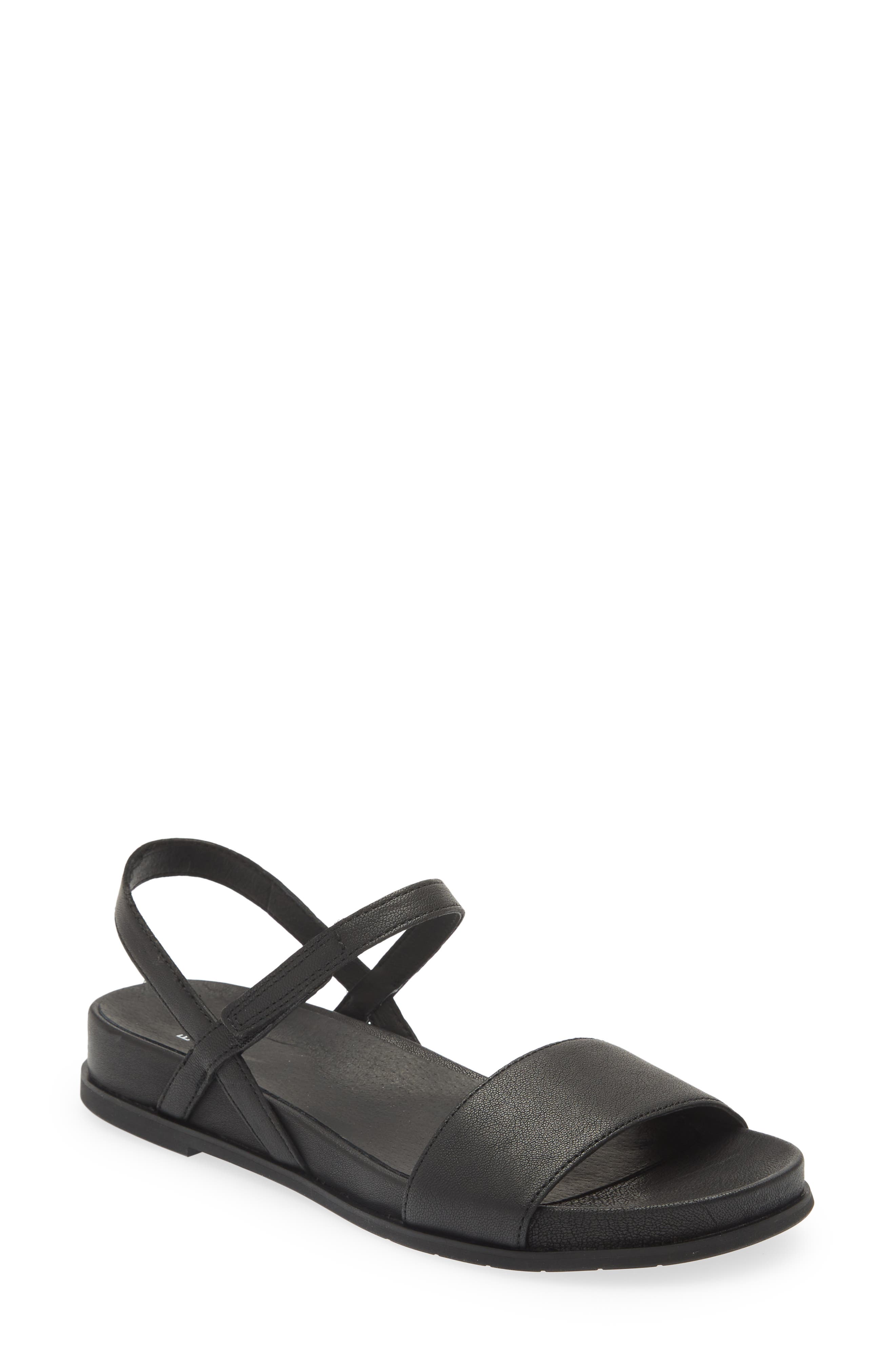 Eileen Fisher Demo Leather Sandal, Main, color, 