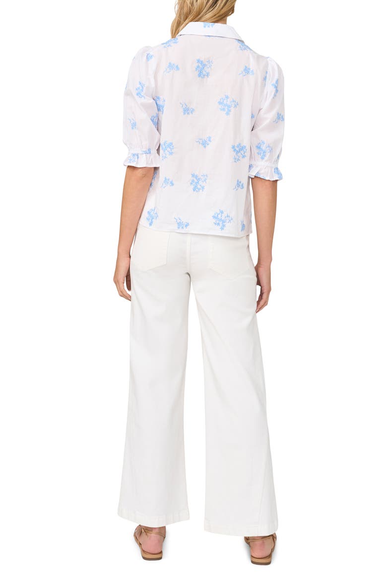 Puff Sleeve Top, Alternate, color, AIRY BLUE