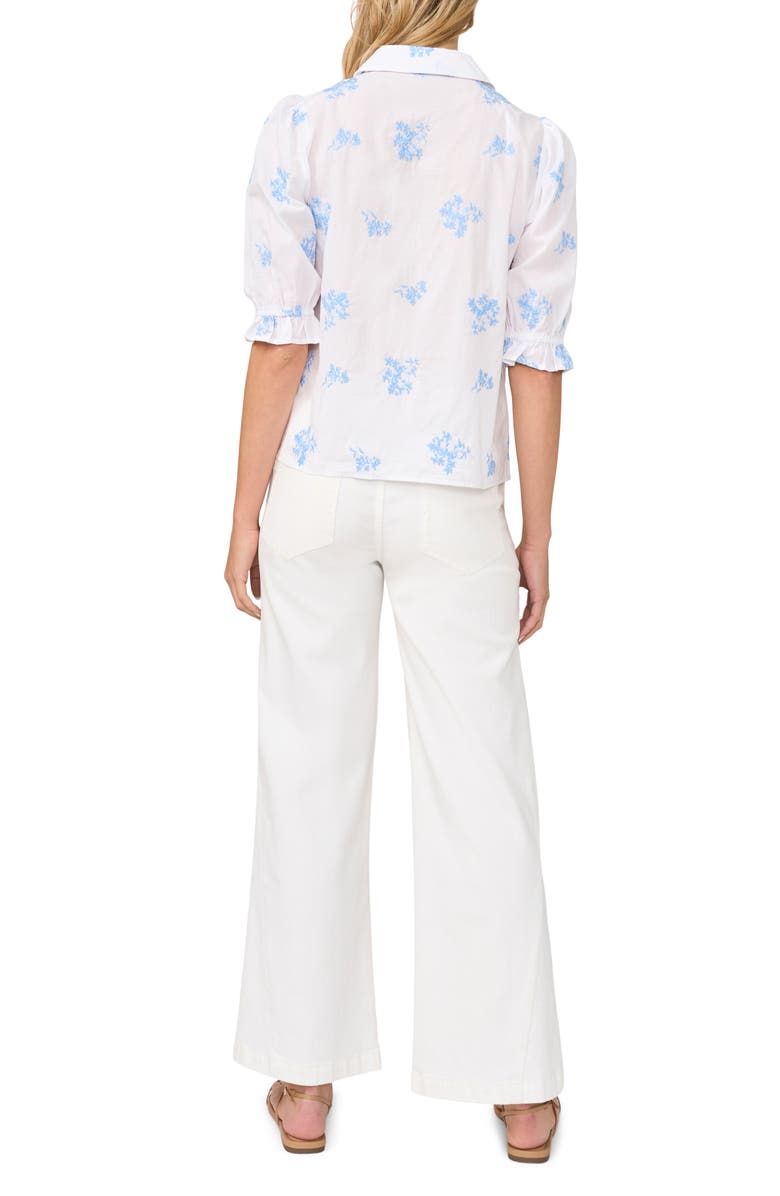Halogen<sup>®</sup> Puff Sleeve Top, Alternate, color, Airy Blue