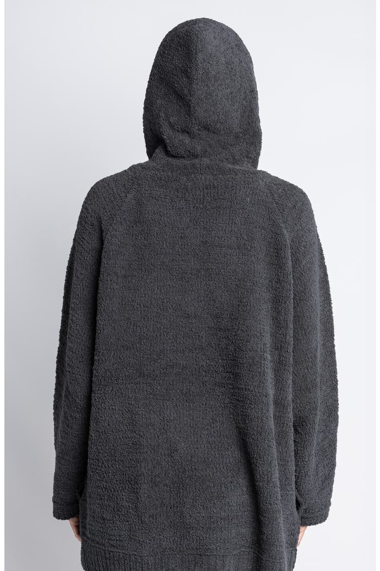 Snug Blanket Hoodie, Alternate, color, COAL