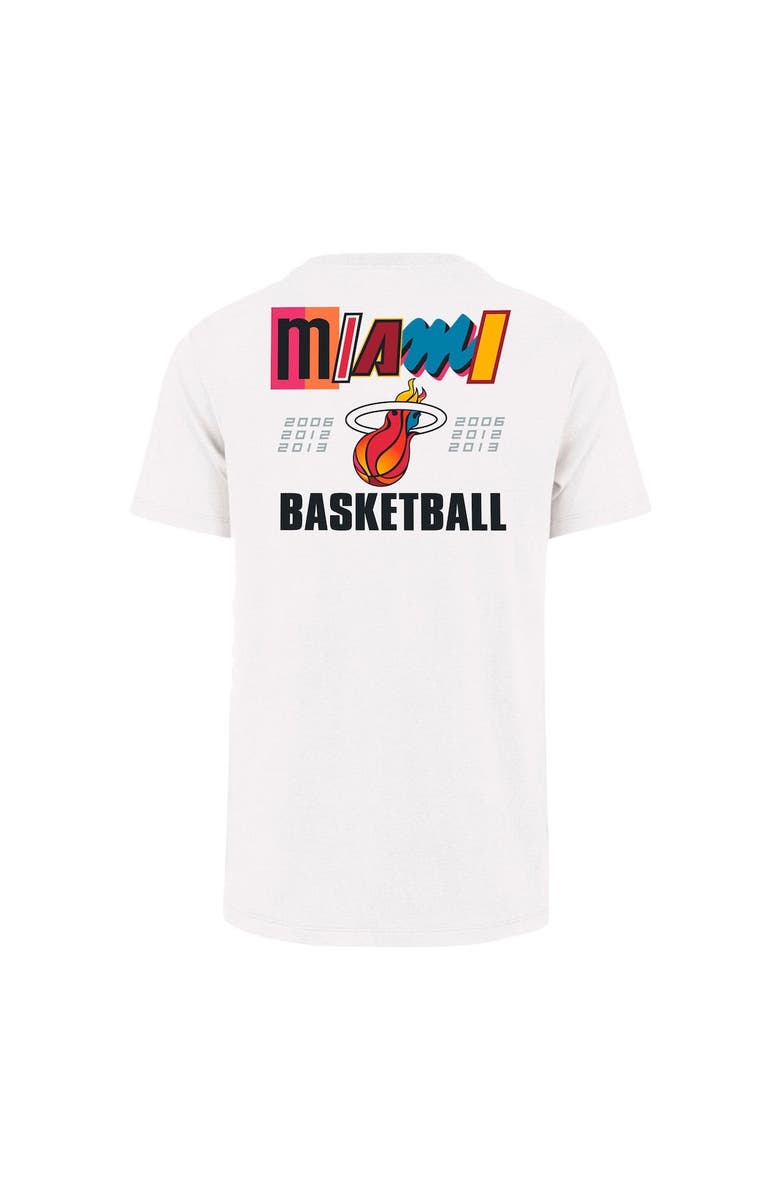 '47 Men's '47  White Miami Heat 2022/23 City Edition Backer Franklin T-Shirt, Alternate, color, 