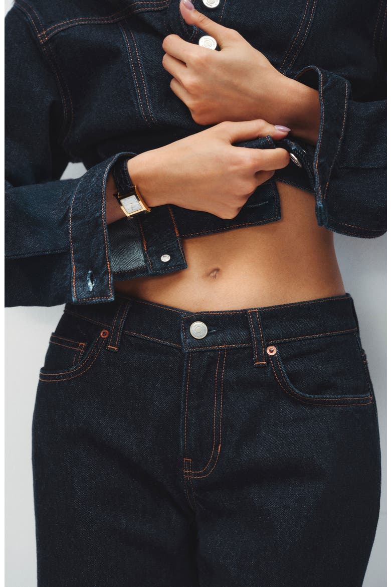 Cary Studded High Waist Slouchy Wide Leg Jeans, Alternate, color, ONDINE