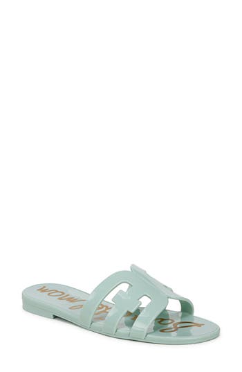 Sam Edelman Bay Jelly Slide Sandal In Green