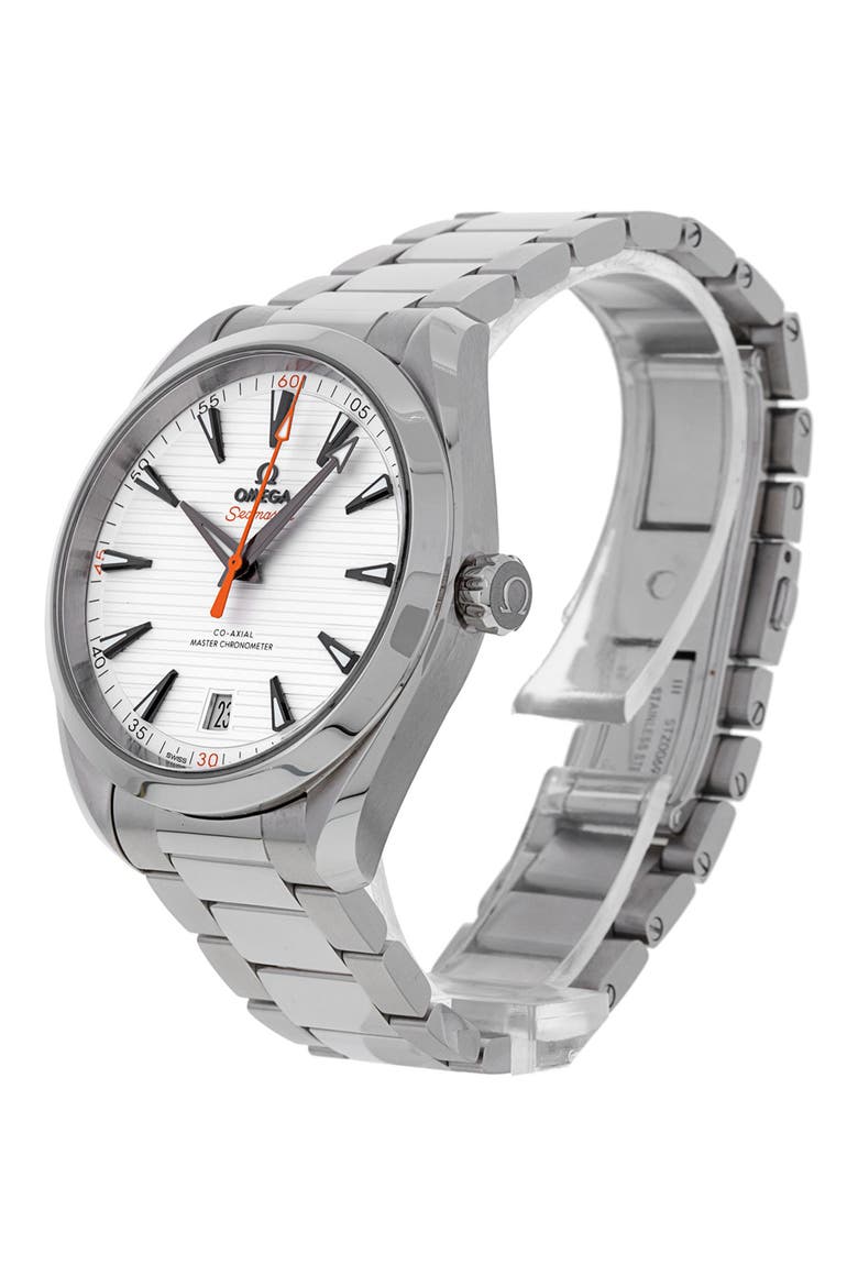 Omega Preowned 2023 Aqua Terra 150m Gents Bracelet Watch, 41mm, Alternate, color, SILVER
